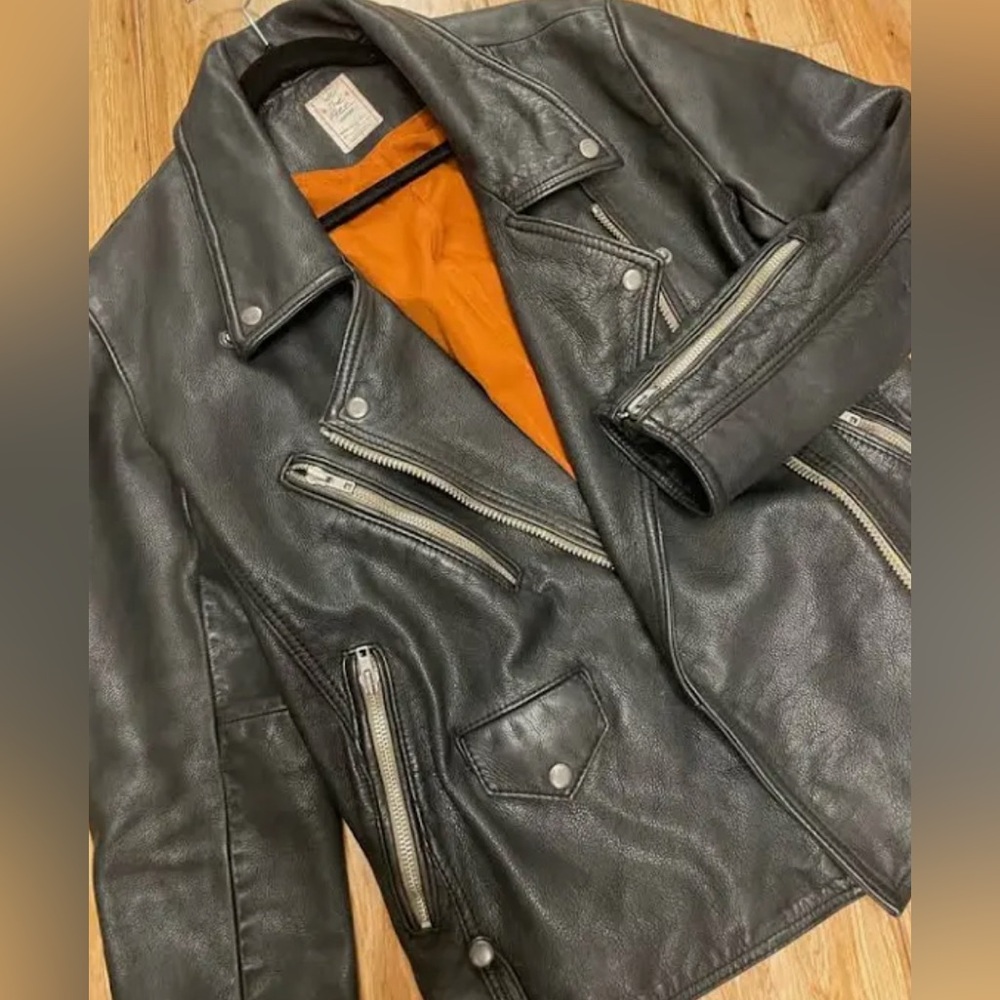 Free People Jealousy Leather Moto Jacket